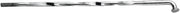 Drag Specialties Twisted and Diamond-Cut Chrome Spoke Set Silver Front Drop Center Steel 40 Pack