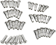 Drag Specialties Replacement Nipples for Spoke Set Spoke Nipple Natural Silver Standard Stainless Steel 40 Pack