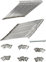 Drag Specialties Chrome and Stainless Steel Spoke Set Wide Glide Drop Center Front - 16-0502-BC629