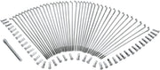 Drag Specialties Chrome and Stainless Steel Spoke Set Wide Glide Drop Center Front Rear
