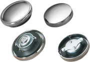 Drag Specialties Original-Style Gas Cap Fuel Cap Chrome Silver Shovelhead XL Vented Stamped Steel - 03-0026-BC222