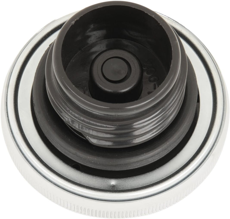Drag Specialties Screw-In Gas Cap Fuel Cap Chrome Silver Vented Stainless Steel Each