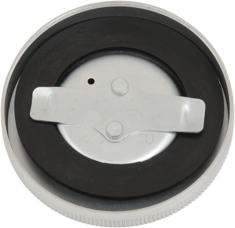 Drag Specialties Original-Style Gas Cap Fuel Cap Chrome Silver Big Twin XL Vented Stamped Steel - 011152