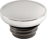 Drag Specialties Screw-In Gas Cap Fuel Cap Chrome Silver Vented Stainless Steel