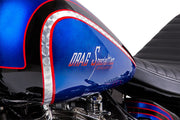 Drag Specialties Fat Bob-Style Gas Tank Fuel Tank Raw Silver Fatbob Steel - 011275-BX36