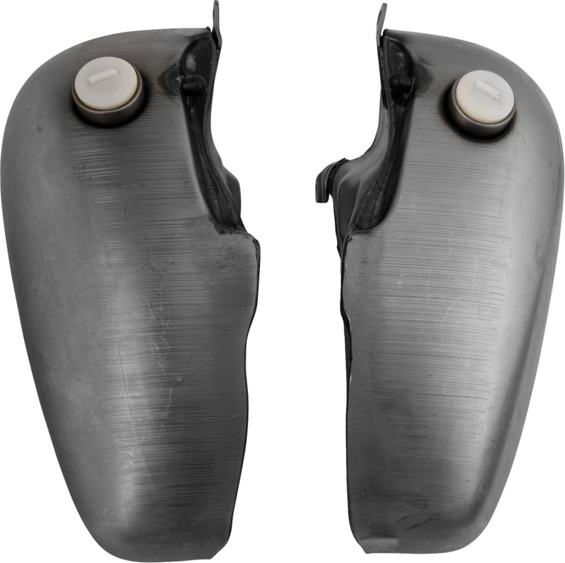 Drag Specialties Fat Bob-Style Gas Tank Fuel Tank Raw Silver Fatbob Steel - 011276-BX36