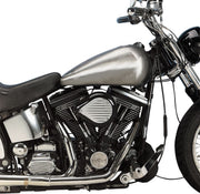 Drag Specialties Fat Bob-Style Gas Tanks Fuel Tank Raw Silver Flatside Fatbob Steel Pair - 011242-BX36