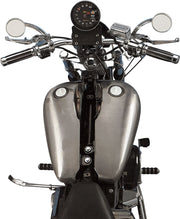 Drag Specialties Fat Bob-Style Gas Tanks Fuel Tank Raw Silver Flatside Fatbob Steel Pair