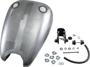 Drag Specialties Extended Smooth-Top QuickBob™ Rubber-Mount Gas Tank Raw Silver Smooth Top QuickBob® Steel - 11583-BX46