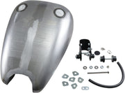 Drag Specialties Extended Smooth-Top QuickBob™ Rubber-Mount Gas Tank Raw Silver Smooth Top QuickBob® Steel - 11583-BX46