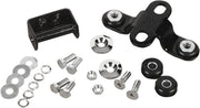 Drag Specialties Custom One-Piece Gas Tank Mounting Kit Black Chrome Silver Fuel Tank Aluminium Rubber - 346103-PB-LB1