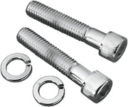 Drag Specialties Custom Handlebar and Riser Mounting Bolts Chrome Silver Allen-Head Steel 10 Pack