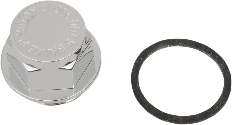 Drag Specialties Replacement Master Cylinder Cap Cover Chrome Rear