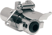 Drag Specialties Five-Pin Male/Female Connector Wiring Harness Adapter Chrome Trailer Hitch