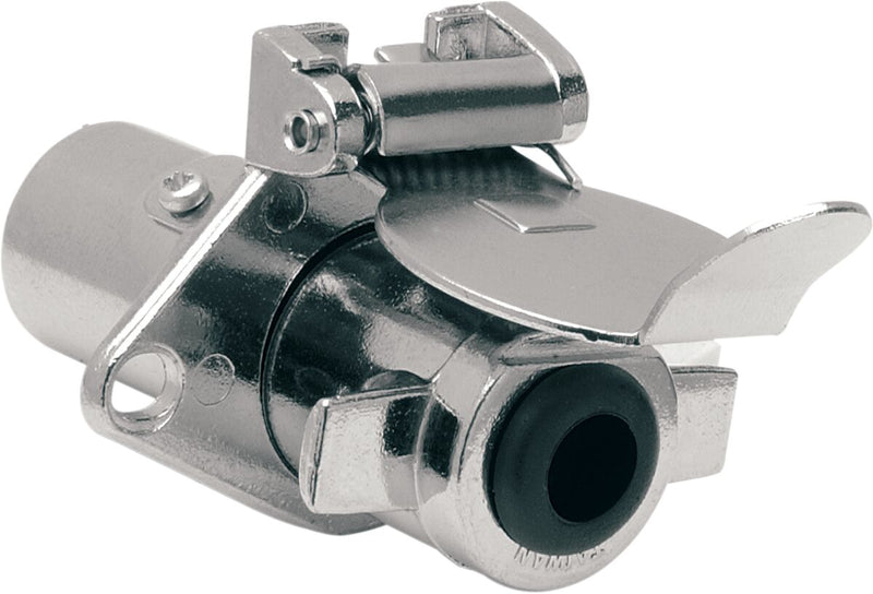 Drag Specialties Five-Pin Male/Female Connector Wiring Harness Adapter Chrome Trailer Hitch - MC-DRAG030