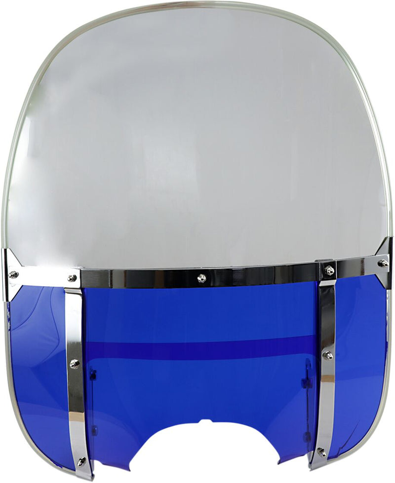 Drag Specialties Replacement Acrylic Windshield Blue Clear Tall Cruiser Acrylic (PMMA)