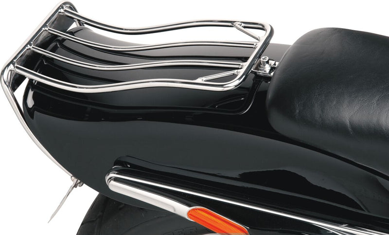 Drag Specialties Bobtail Fender Luggage Rack Chrome Rear Fender Steel - 77-0057-BX-LB2