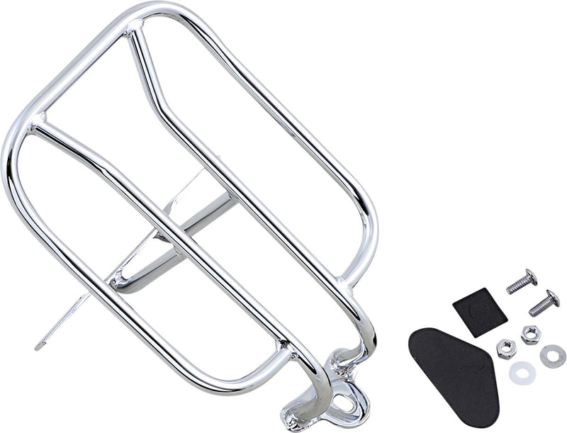 Drag Specialties Fender Luggage Rack Chrome Rear Fender Steel Kit - 77-0054-BX-LB2