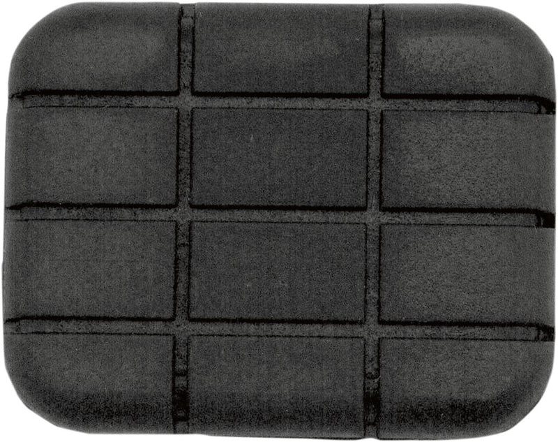 Drag Specialties Chrome Brake Pedal Pad Black Floorboard Rubber