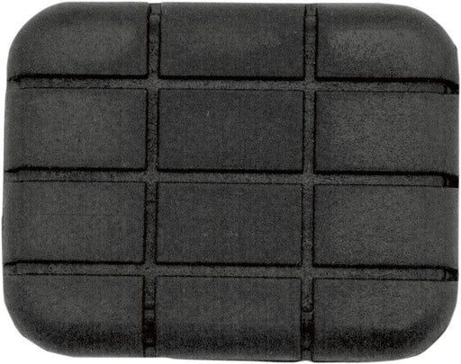 Drag Specialties Chrome Brake Pedal Pad Black Floorboard Rubber