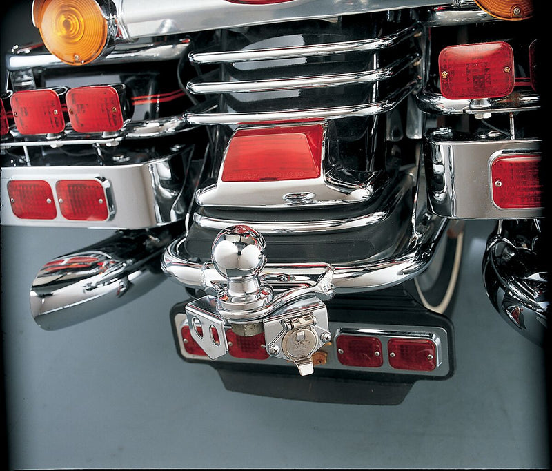 Drag Specialties Ball Mount Trailer Hitch Receptacle Kit Hitch Wiring Receptacle Chrome Complete