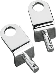 Drag Specialties Solo/Universal Seat Bracket Chrome Silver Solo Seat Pair - 902004-BULK