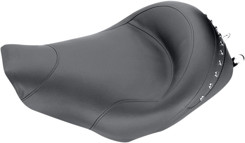 Mustang Studded Wide Touring Seat Black Solo Seat