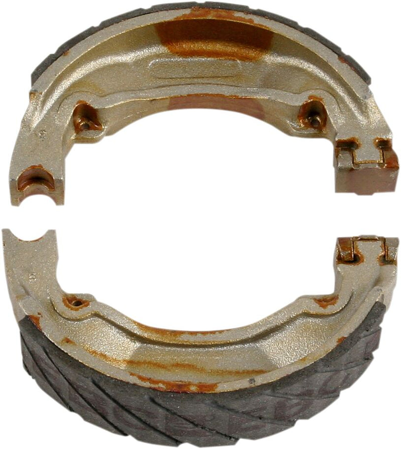 EBC Grooved "G" Brake Shoes for 1976-1989 YAMAHA "G" Grooved Front Rear Organic Base Set