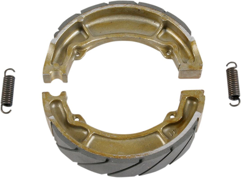 EBC Grooved "G" Brake Shoes for 1974-1990 YAMAHA "G" Grooved Front Rear Organic Base Set