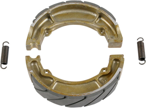 EBC Grooved "G" Brake Shoes for 1974-1990 YAMAHA "G" Grooved Front Rear Organic Base Set
