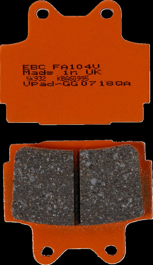 EBC Organic Base "FA" Brake Pads for 1983-2003 YAMAHA FA Series Front Front Left Aramid Fibre Set of 2