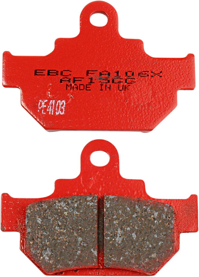 EBC Sport Carbon "X" Brake Pads for 1985-2010 SUZUKI FA-TT Series Front Rear Semi-Sintered Metal Carbon Graphite Set of 2 - FA106TT