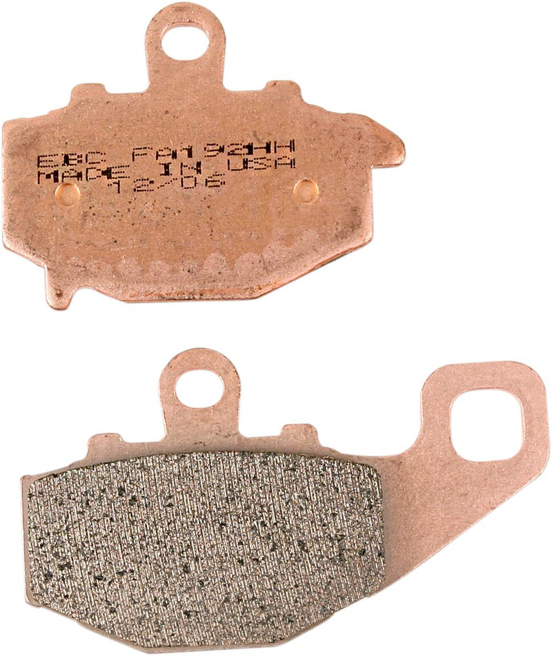 EBC Sintered "HH" Brake Pads FA-HH Series Rear Rear Left Sintered Metal Copper Alloy Set of 2