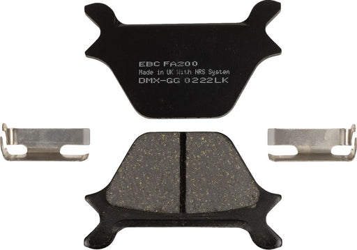 EBC Organic Harley/Buell Brake Pads for 1987-1999 Harley-Davidson FA Series Rear Right Organic Base Aramid Fibre Set of 2