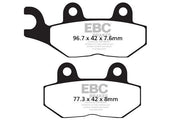 EBC Sintered "HH" Brake Pads for 1992-1998, 2016-2024 TRIUMPH FA-HH Series Front Rear Sintered Metal Copper Alloy Set of 2