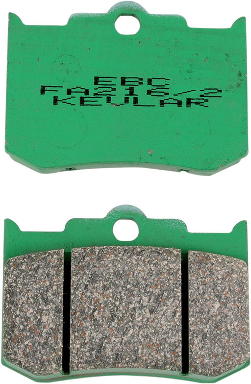 EBC Ceramic Caliper Brake Pads FA Series Front Left Organic Base Aramid Fibre Set of 2