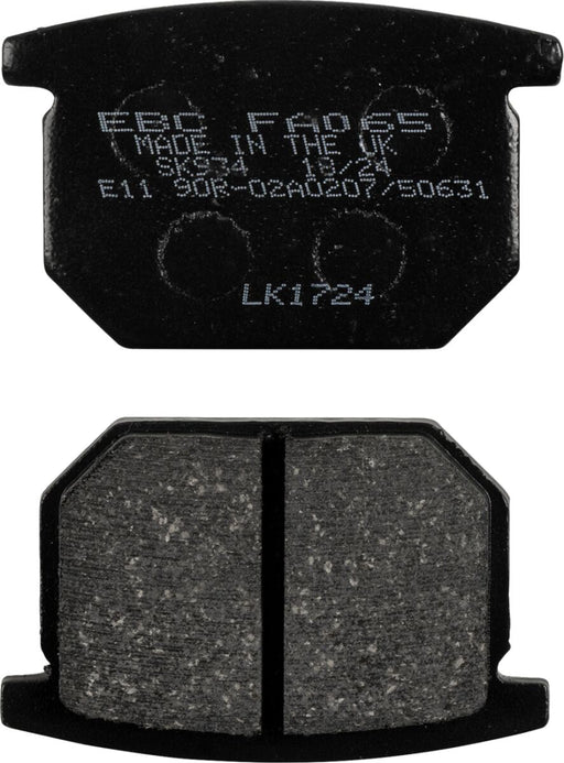 EBC Organic Base "FA" Brake Pads for 1980-1984 SUZUKI FA Series Front Aramid Fibre Set of 2