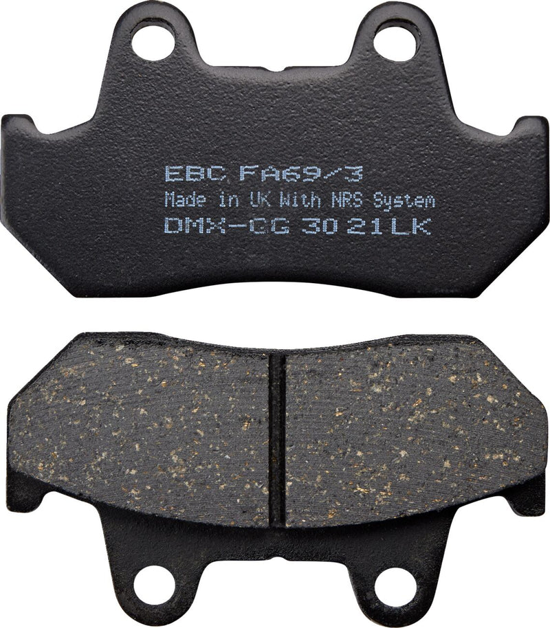 EBC Organic Base "FA" Brake Pads for 1981-2000 HONDA FA Series Front Rear Aramid Fibre Set of 2