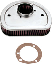 K & N Replacement High-Flow Air Filter for 1999-2017 Harley-Davidson Black Red - HD-1499