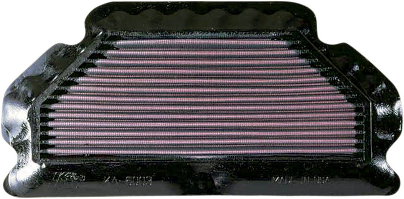 K & N OE Replacement High-Flow Air Filter for 2003-2004 KAWASAKI ZX-6 R Black Red - KA-6003
