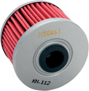 K & N Performance Oil Filter Red Silver Standard Cartridge
