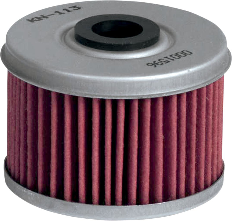 K & N Performance Oil Filter for 1986-1989, 1992, 1996-2025 HONDA Red Silver Standard Cartridge