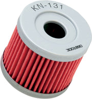 K & N Performance Oil Filter Red Silver Standard Cartridge