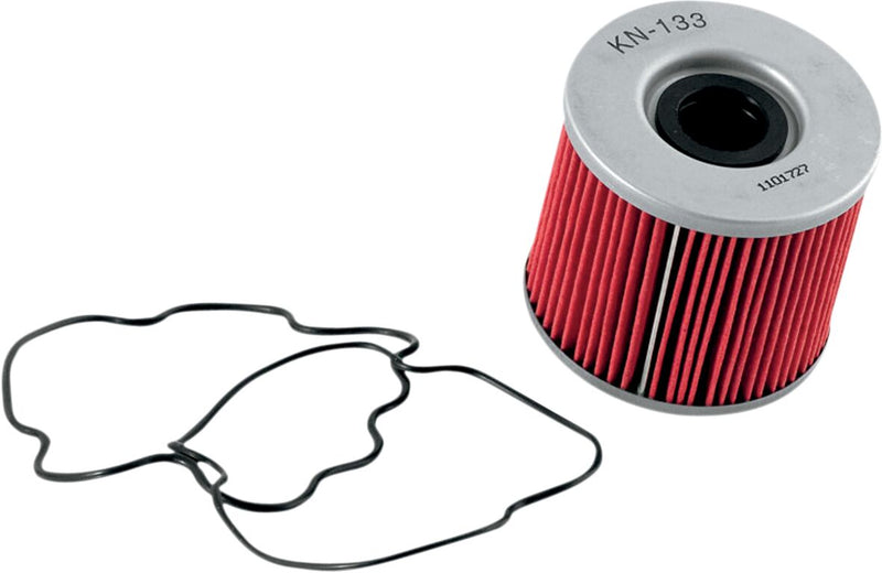 K & N Performance Oil Filter Red Silver Standard Cartridge