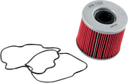 K & N Performance Oil Filter Red Silver Standard Cartridge - KN-133