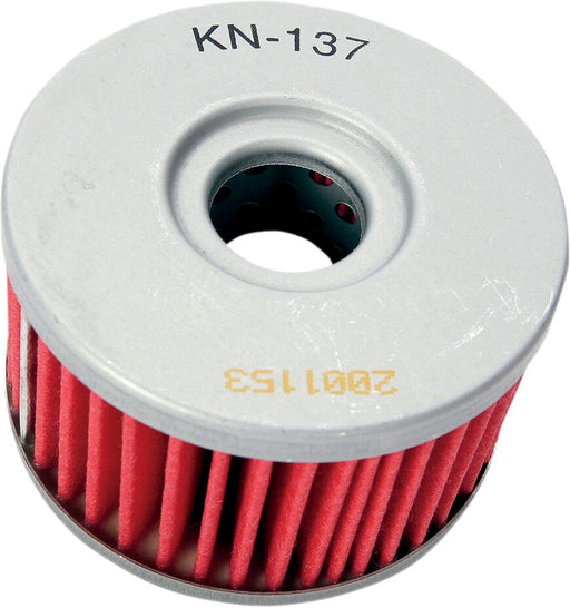 K & N Performance Oil Filter Red Silver Standard Cartridge