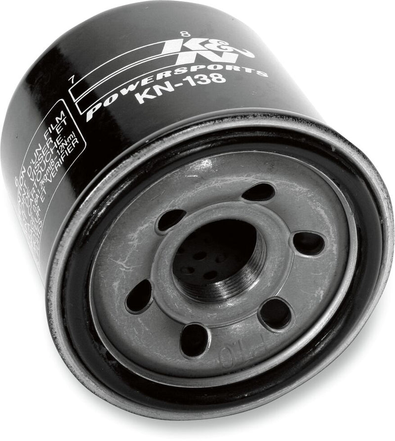 K & N Performance Oil Filter Wrench-Off Black Premium Spin-On