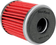 K & N Performance Oil Filter Red Silver Standard Cartridge - KN-141