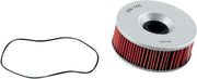 K & N Performance Oil Filter for 1977-1995, 2006-2010 YAMAHA Red Silver Standard Cartridge - KN-146