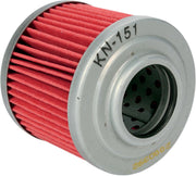 K & N Performance Oil Filter Red Silver Standard Cartridge